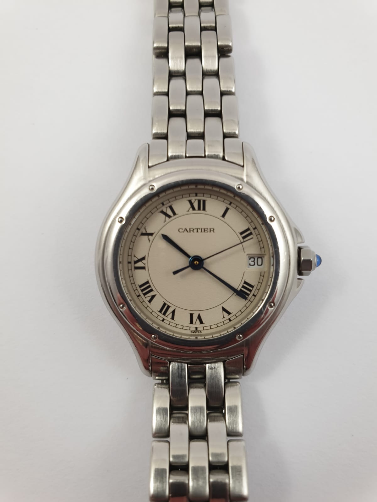 CARTIER COUGAR 25MM LADIES STEEL QUARTZ WATCH